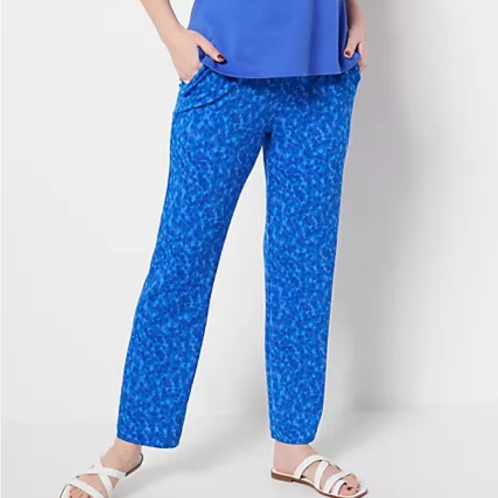 Isaac Mizrahi Tall Knit Straight Leg Pant with pockets